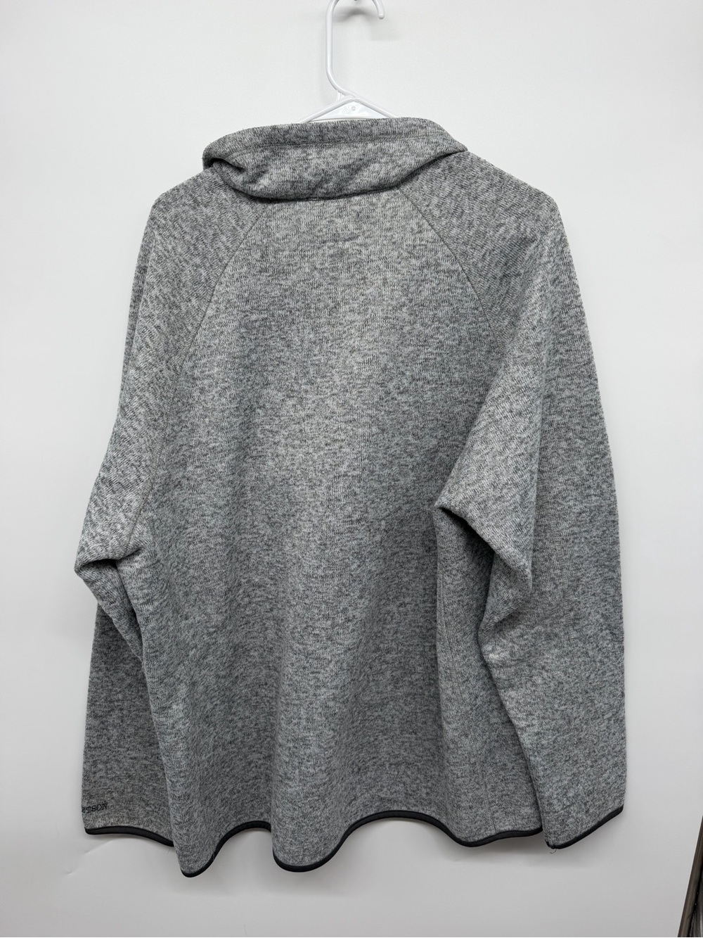 Stetson Men's Light Gray Half-Zip Pullover Sweater - Picture 2 of 3